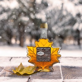 Brien 100% Pure Maple Syrup, Gluten Free Vegan Syrup, Gift Bottle, Product From Canada, Maple Leaf Bottle 1.7 Fluid Ounces / 50ml (Pack of 1)