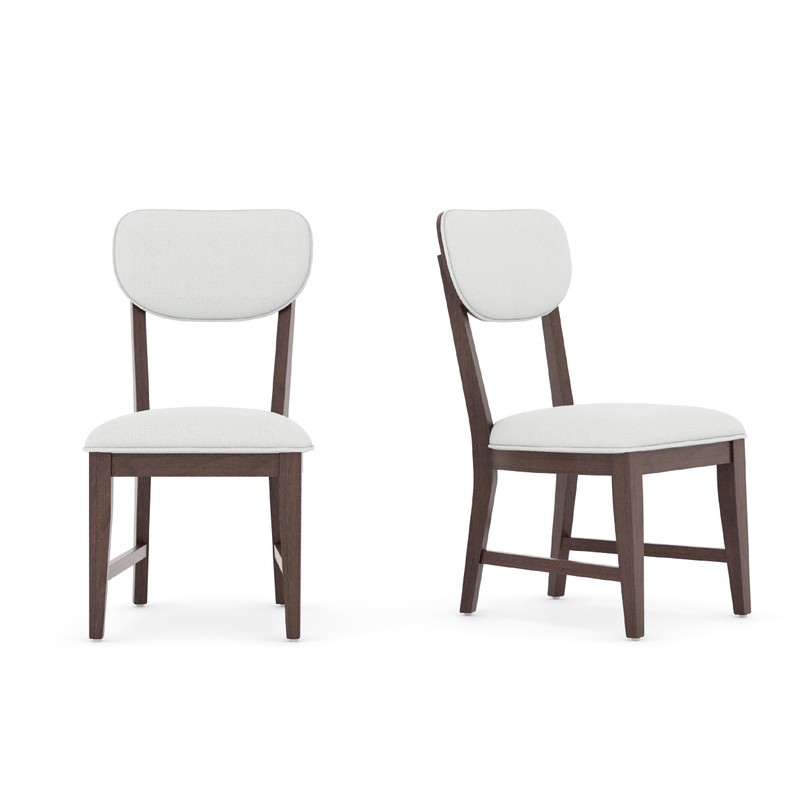 COLAMY Solid Wood Dining Chairs Set of 2, Mid Century
