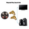 RCA Adapter, EIGHTNOO 90 Degree RCA Right Angle Connector Male