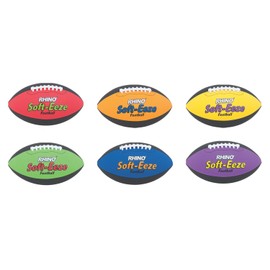 Champion Sports Rhino Skin Soft EEZE Footballs, Set of 6