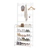 UDEAR Entryway Coat Rack - Large Space, 5-Tier Shoe Storage,