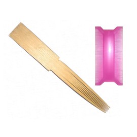 SBWC Erolli Wooden & Small Comb Plastic Fine Tooth Dust Remove Clean Hair Combs Eeroli Set Perfect ForBugs Removal From Hairs Men Women Kids Indain Wooden Comb Pack of 2