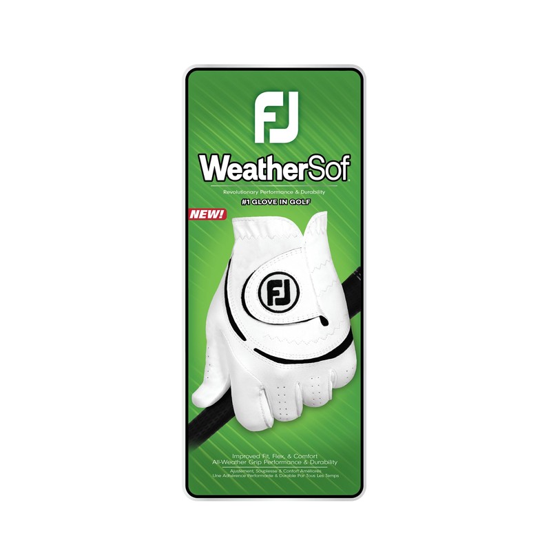 FootJoy WeatherSof Mens White Cadet Golf Glove - Extra Large