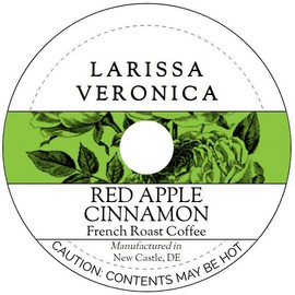 Red Apple Cinnamon French Roast Coffee (Single Serve K-Cup Pods) (Gourmet, Naturally Flavored, Whole Coffee Beans) (12 pods, ZIN: 577207) - 2 Pack