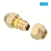 PATIKIL Pipe Extension Joint Connector, 2pcs Free Welding AC Copper
