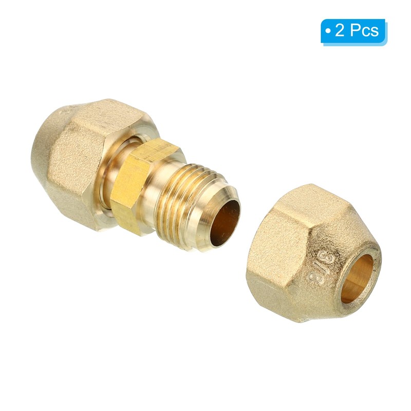 PATIKIL Pipe Extension Joint Connector, 2pcs Free Welding AC Copper