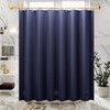 AmazerBath Navy Blue Shower Curtain, Thick PEVA, Heavy Duty Waterproof
