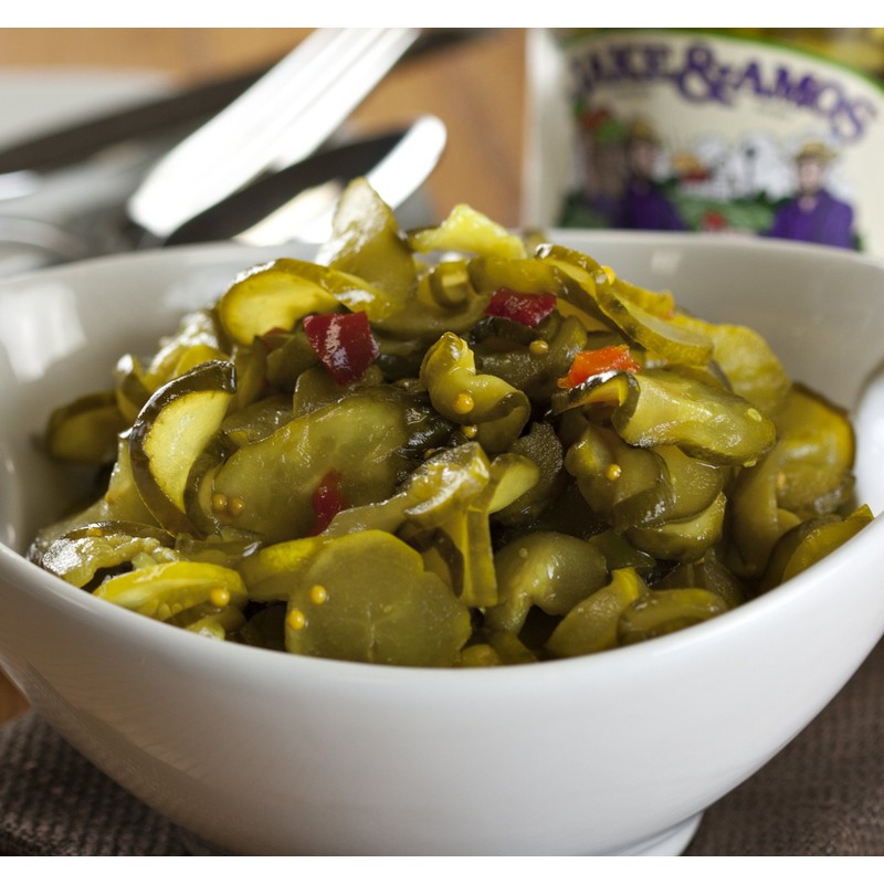 Jake & Amos Million Dollar Pickles, 16 Oz. Jar (Pack