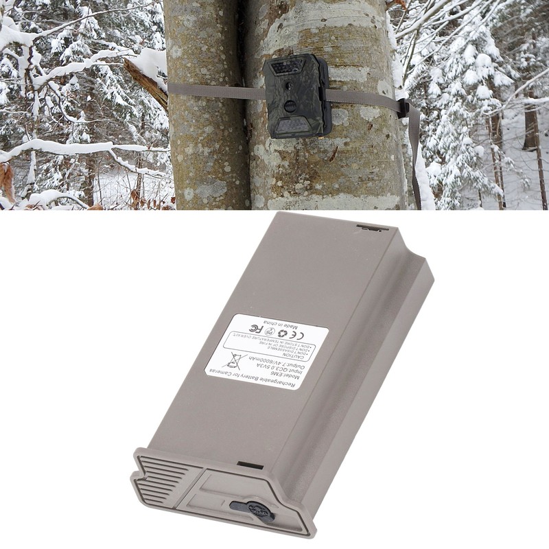 Trail Camera Battery Pack 6000mAh Cellular Trail Camera Rechargeable Lithium
