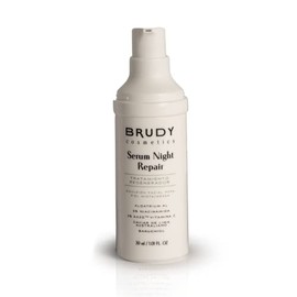 Brudy Cosmetics - Reparierendes Gesichtsserum mit DHA | Antioxidantien und Anti-Aging | Zellregeneration | Für empfindliche, gereizte und zu Akne neigende Haut | Vegan und cruelty-free | 30 ml