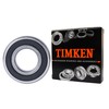 2PACK TIMKEN 6004-2RS Double Rubber Seal Bearings 20x42x12mm, Pre-Lubricated and