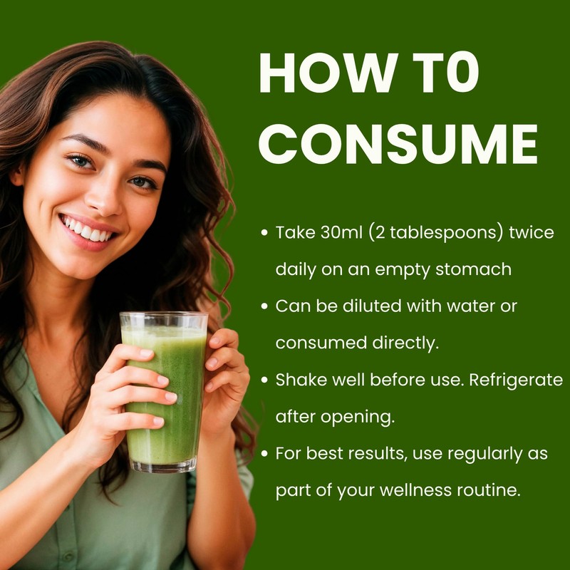 Basic Ayurveda Wheatgrass Meal Juice with No Added Sugar |