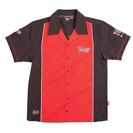 Victory Motorcycles New Men's Black & Red FC Button Shirt, Medium, 286364503