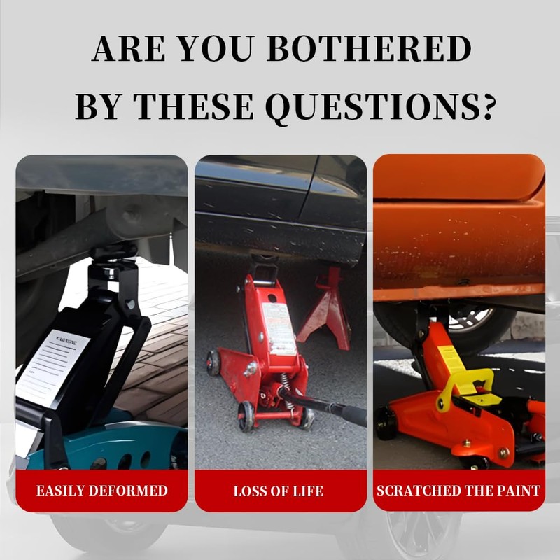 Rubber Floor Jack Extension,Increase Friction and Stability of Jack Pads