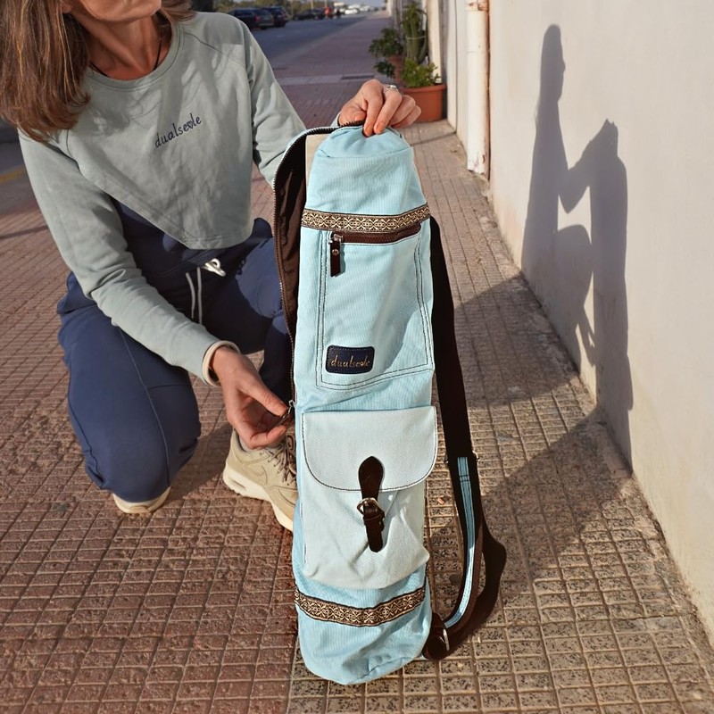 dualseele Eco Yoga Bag for Mat, Large, 70 cm, Made