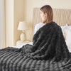 NEWCOSPLAY King Blanket for Couch Dark Grey Super Soft Flannel