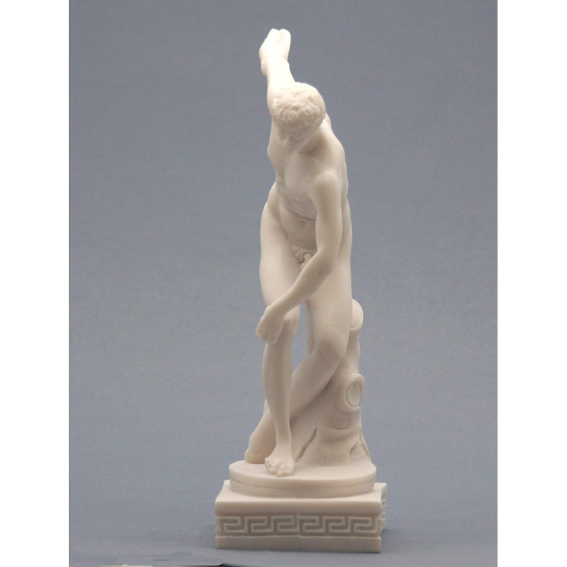 Discobolus Discus Thrower Nude Male Athlete Greek Roman Statue 21cm