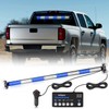 Nilight 144LED Traffic Advisor Strobe Light Bar with Controller Blue