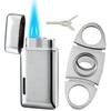 Bbsisgo Cigar Cutter and Lighter Set, Gifts for Men, Double
