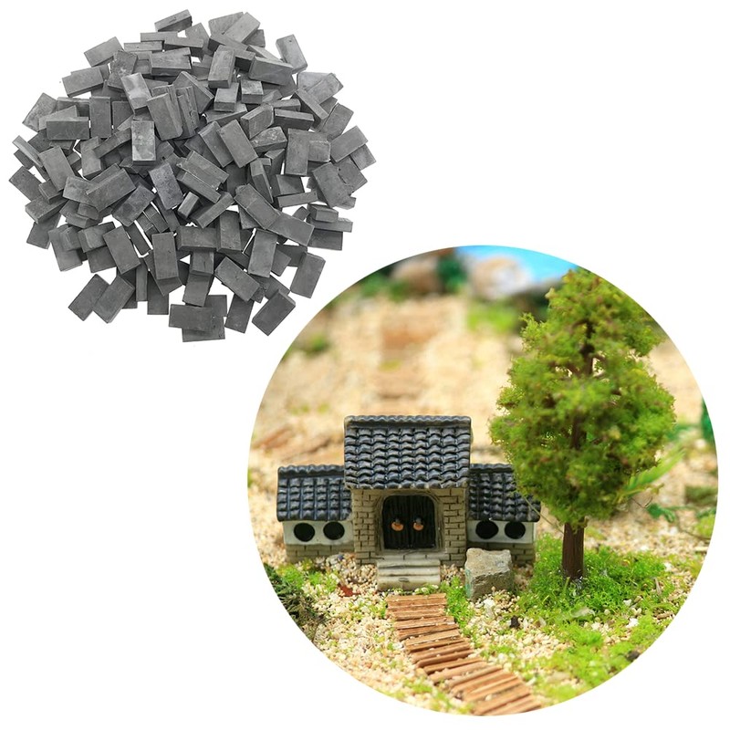 100pcs Miniature Bricks 1/35 Miniature Parts Model Brick DIY Scene