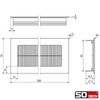 SOTECH 1 x Toledo cable passage made of aluminium in
