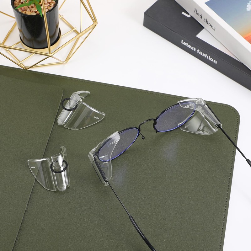 Frcolor 2 Pairs Frank Protector Goggles Glasses Side Guard Glasses