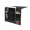 Falaku Bedside Caddy,Bedside Organizer Caddy Under Mattress,Holds Magazines,Books (4 Pockets-Black)