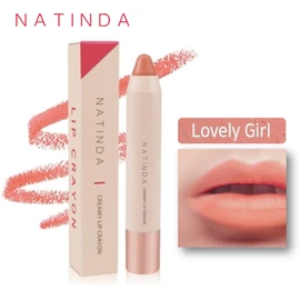 Natinda Creamy Lip Crayon Lipstick (3g)_No.01 Lovely Girl/High color lasting that doesn't smudge easily, No.06 Killing Smile / 나틴다 크리미 립크레용 립스틱 (3g)_No.01 러블리 걸/잘 묻어나지 않는 고발색 지속력, No.06 킬링 스마일