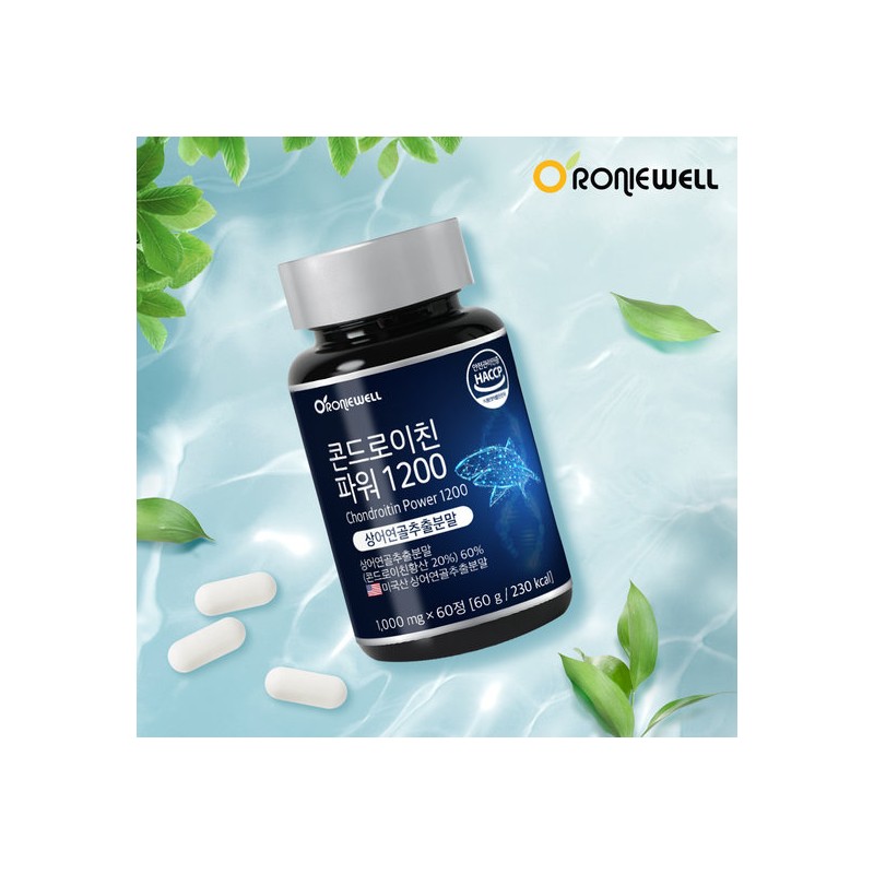 Ronniewell Roniwell Chondroitin Power 1200 60 Tablets / 로니웰 콘드로이친