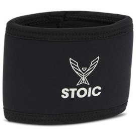Stoic 7MM Compression Sleeve Cuff (Heavy Neoprene Construction) For arm, elbow, lower leg compression and warmth while weight lifting, powerlifting, bench pressing (8 Inch, Black)