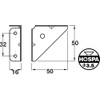 Pack of 4 Zinc plated Corner Brace Plate Gusset 50mm