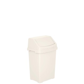 M1SS Casa 8L Swing Bin Assorted Colours High Grade Flip Top Waste bin (Soft Cream)