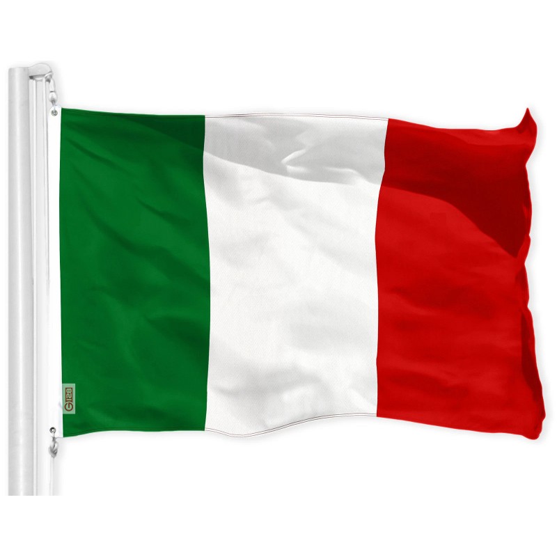 G128 Combo Pack: American USA Flag 3x5 Ft & Italy