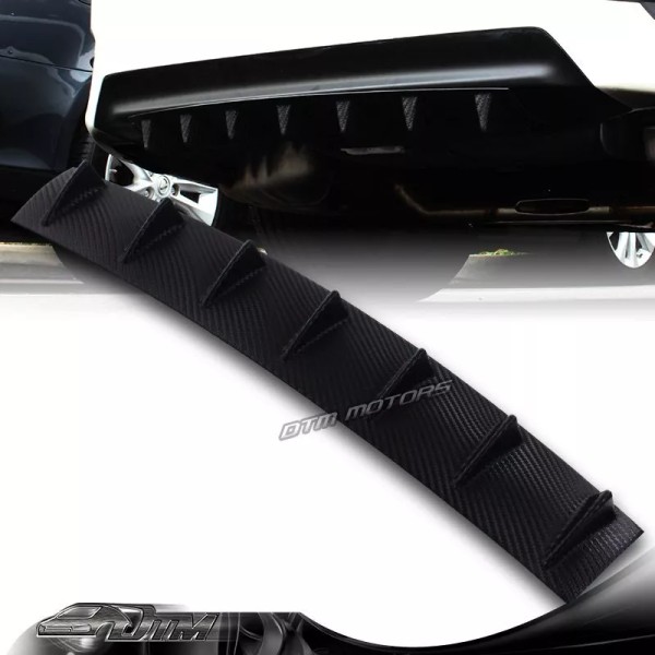 DTM 1 x Carbon Style Rear Lower Bumper Diffuser Fin