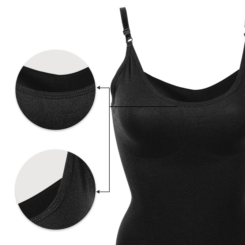 VOCOSTE Women's Shapewear Full Bust Body Shaper Briefs Bodysuit Bat,
