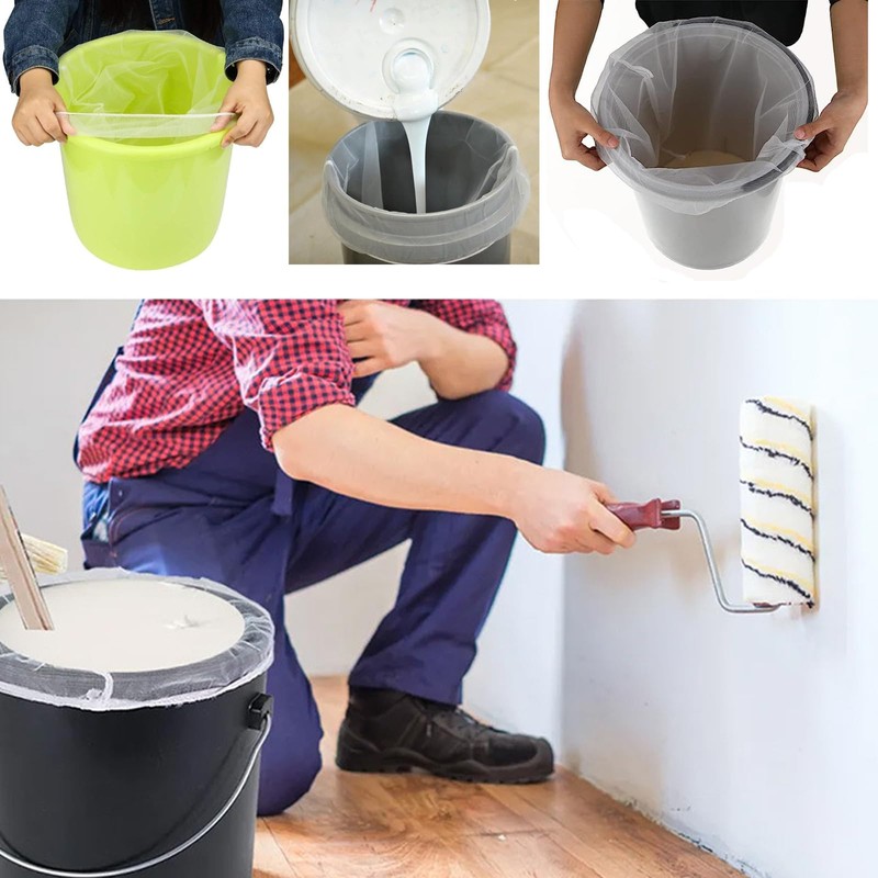 Ismeally 5 Gallon Paint Strainer Bags White Regular Fine Mesh