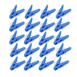 Towa Sangyo Neosul Clothespins Pinch White/Blue Approx. 1.4 x 0.5 x 2.2 inches (3.5 x 1.2 x 5.5 cm), Pack of 20