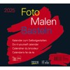 Foto-Malen-Basteln Bastelkalender quer schwarz 2025: Fotokalender zum Selbstgestalten. Do-it-yourself Kalender