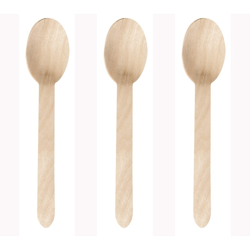 DON PALILLO - Set of 100 Disposable Wooden Spoons 16cm