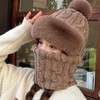 One-Piece Fleece-Lined Motorcycle Ski Thermal Balaclava - Plush Winter Face Mask LF3677 (One Size) Gray 10ea