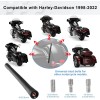 JDMON 2Pack 7" Motorcycle Short Antenna For Harley Davidson 1989-2022