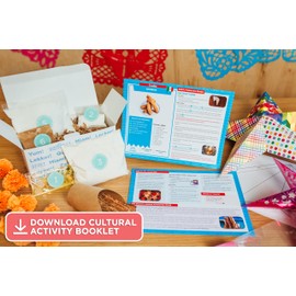 BāKIT Box Churro Maker Baking Set Gifts for Kids - Mexican Cookies International Snack Box of Cultural Kids Learning Activities - Fun Kids Snack Box Food Gifts