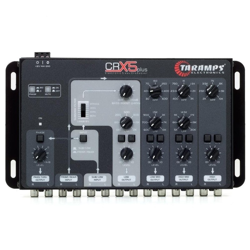 Taramp's Five-Way Electronic Car Audio Crossover System,Black,CRX5