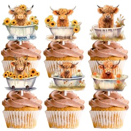 S-Cp-1036Ice Cream Fruit Dessert Cupcake Topper Colorful Glitter Happy Birthday Sensory Pop Game Theme Decor Supplies Baby Shower Boys Girls Birthday Party Decorations