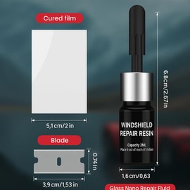 BAYANSILU Windshield Repair Kit – Best Car Crack & Chip Repair Kit for Windshield, Glass Chip Filler, Cracked Windshield Repair