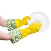 Evriholder Glam-Gloves Reusable Latex Dishwashing Gloves for Kitchen or Cleaning,
