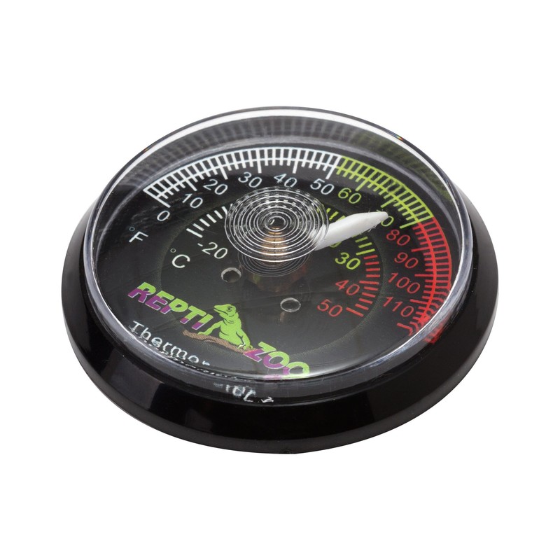 REPTI ZOO Reptile Terrarium Thermometer,Dial Gauges Pet Rearing Box Thermometer
