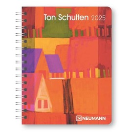 N NEUMANNVERLAGE - Ton Schulten 2025 Diary, 16.5 x 21.6 cm, Pocket Calendar with Twelve Picture Pages and Note Pages, Removable Planner, Year and ... and International Calendar: Diary