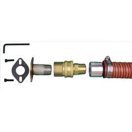 GenExhaust for Predator 5000 Generator 1-1/2" Quick Disconnect Silicone Exhaust Extension 4 Foot Length