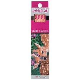 Tombow KB-KHNWD2B Hello Nature Children's Soft Lead Pencils, 2B, Whitetail Deer, 1 Dozen